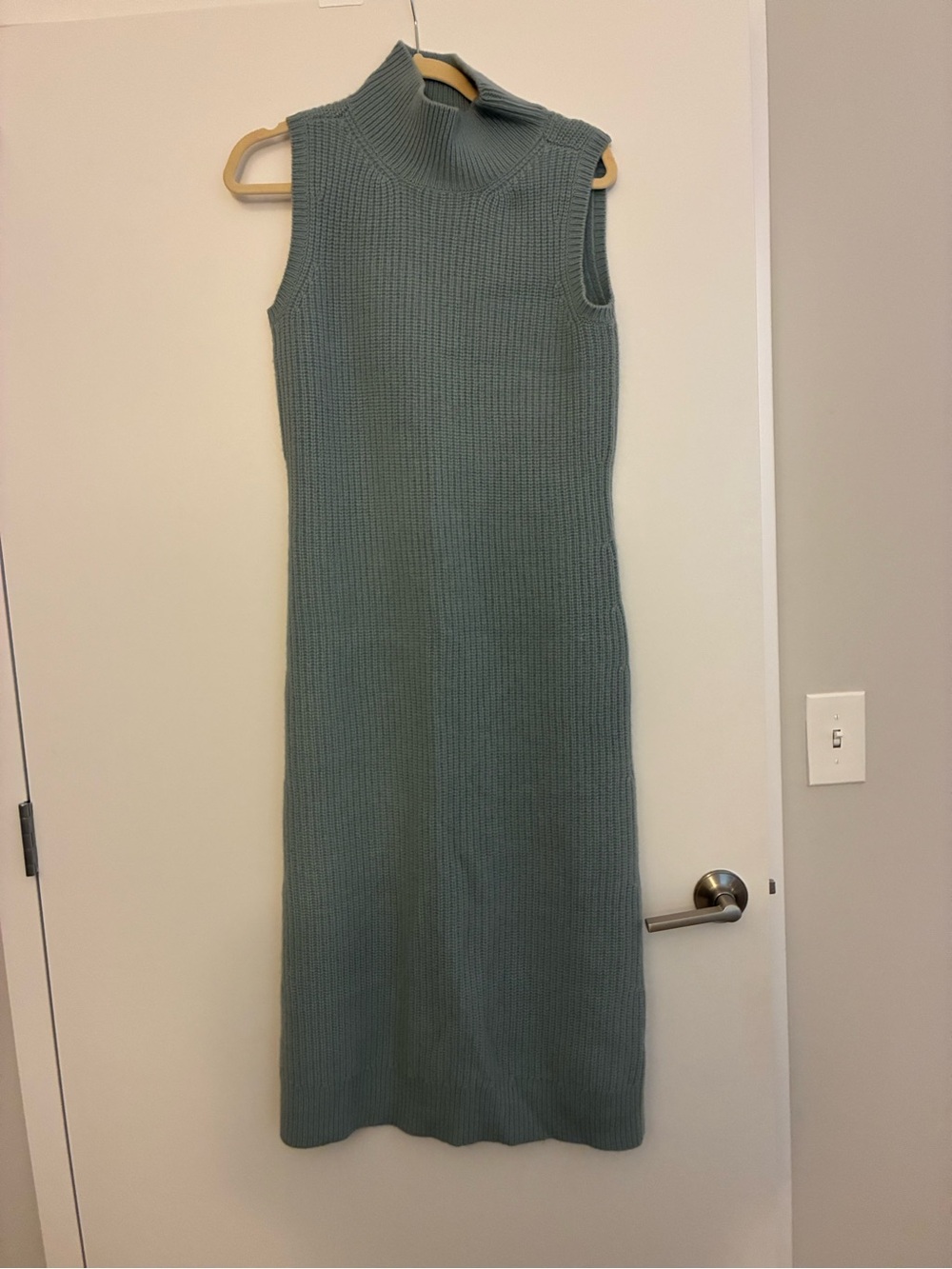 Nordstrom Sleeveless Turtleneck Sweater Dress in Sage
